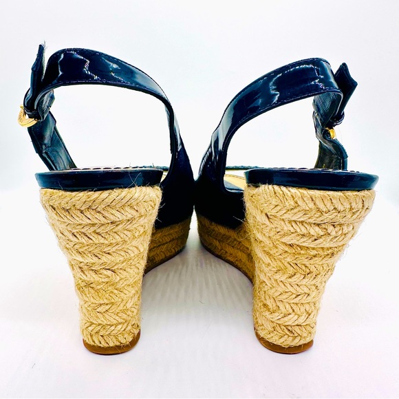 Authentic Louis Vuitton Monogram Wedge Espadrille 7 EUC - Picture 13 of 15